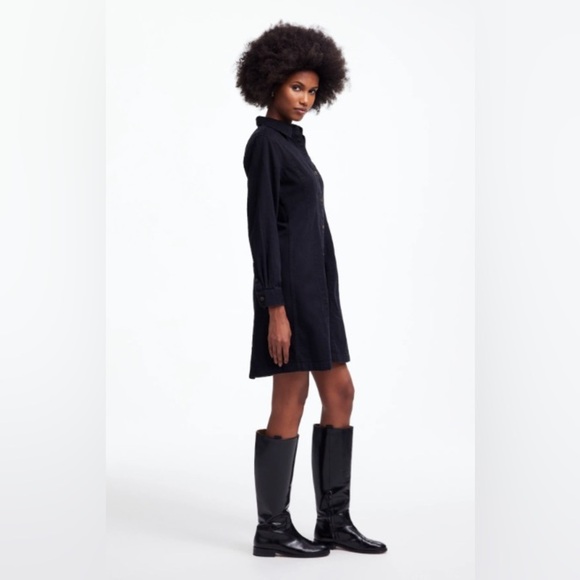 Madewell Denim Seamed Mini Dress - Picture 3 of 10